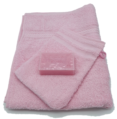 serviette gant savon